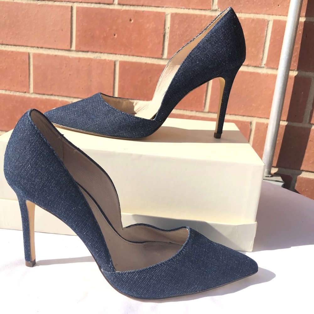 Vince Camuto | Louise et Cie Denim Blue Heels sz 7